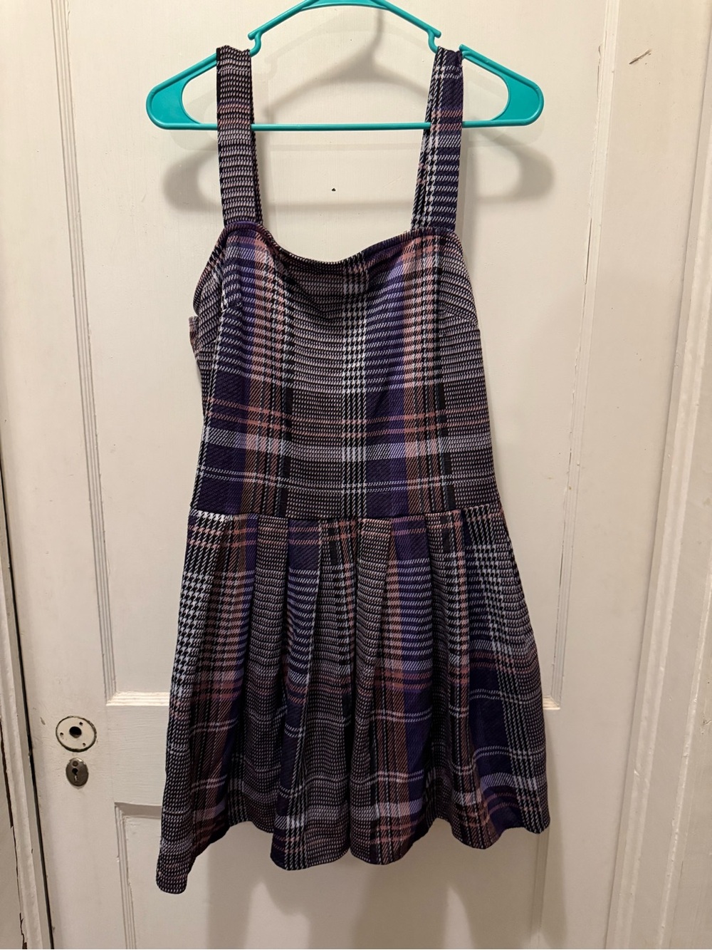 Rue 21 + Purple Plaid Sleeveless Dress